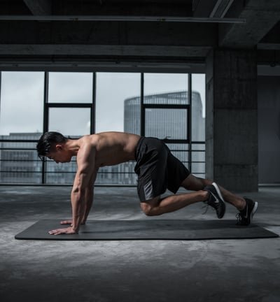 athletic man in gym