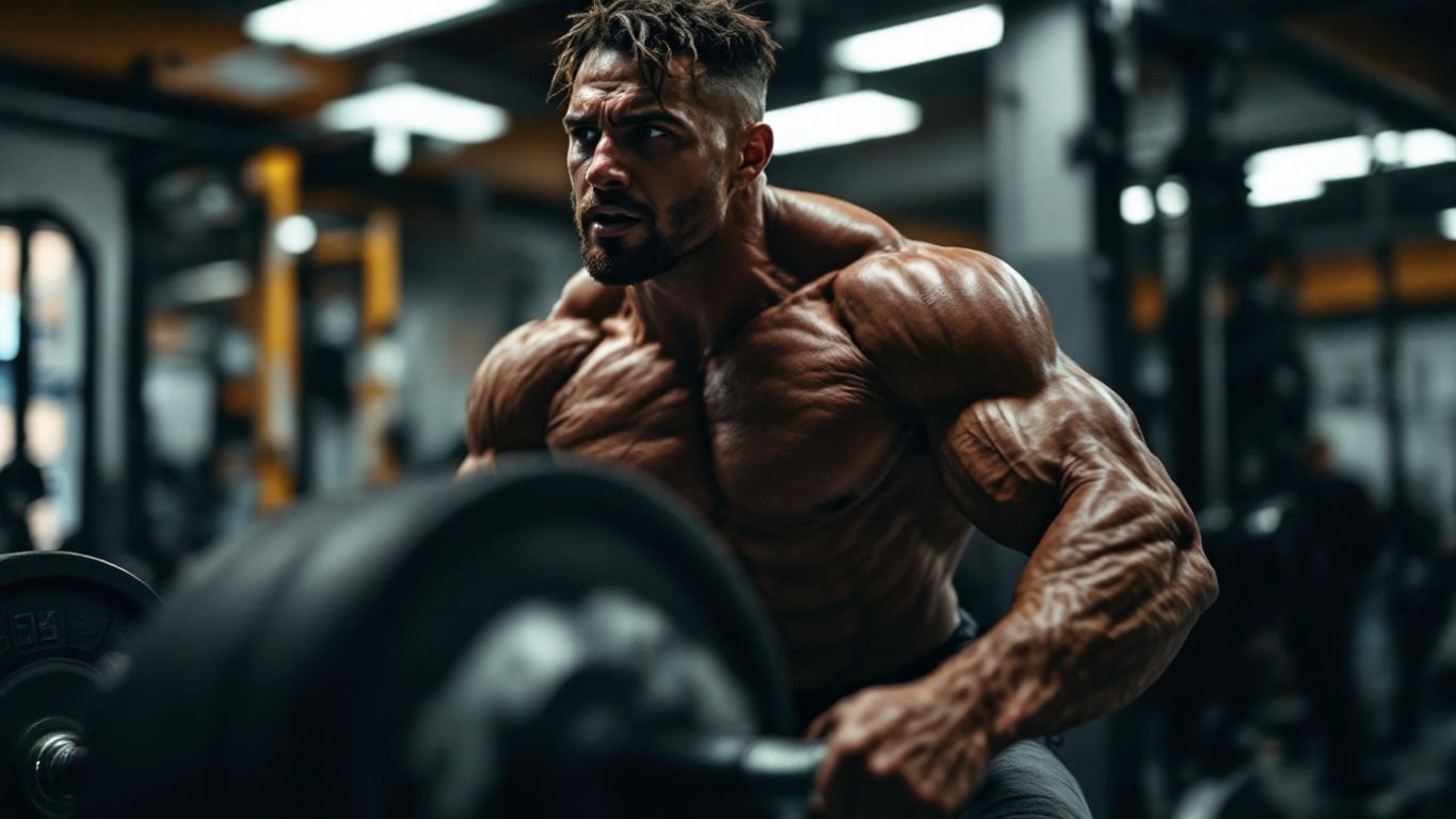 Weight lifter showcasing muscle strength in a gym.Does Weight Lifting Boost Testosterone