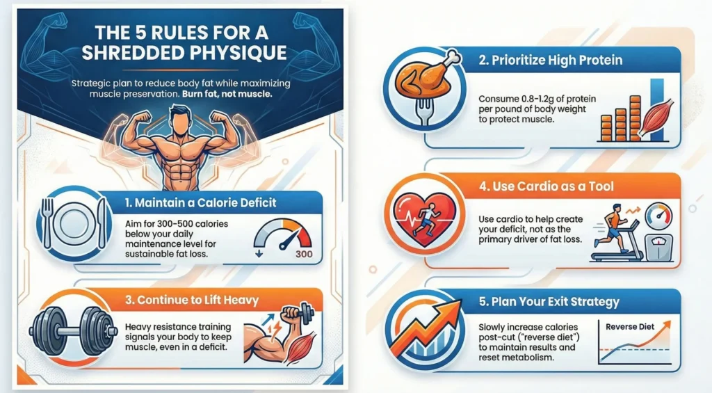5 Rules for Shredded Physique
