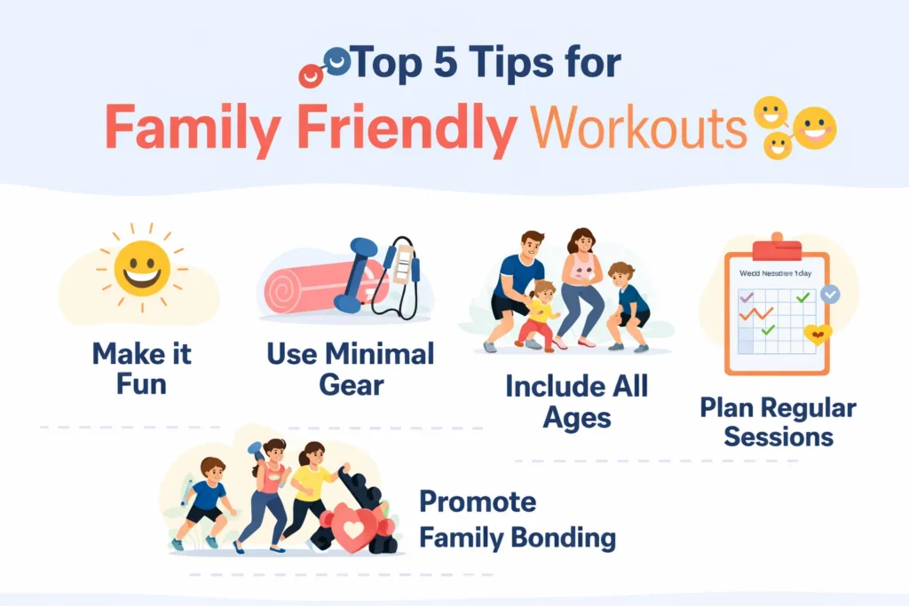 Family friendly workout tips