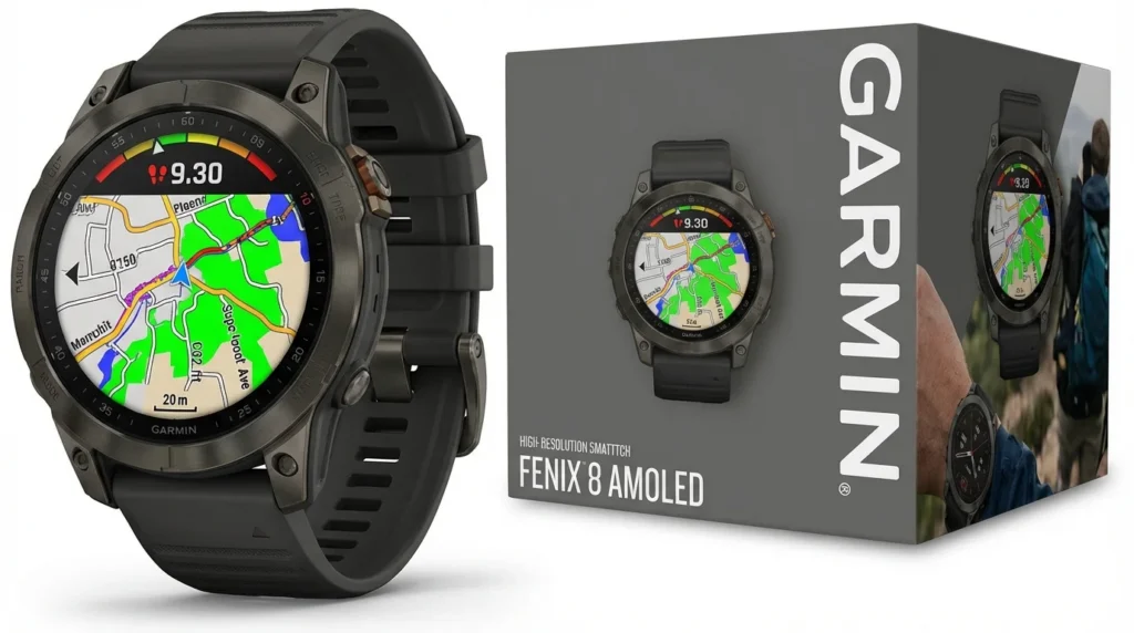 The Best Fitness Trackers in 2026 (For Men Who Actually Lift) 4 Garmin Fenix 8 AMOLED box