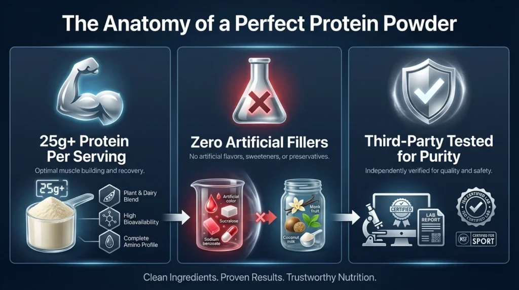 Perfect protein powder anatomy