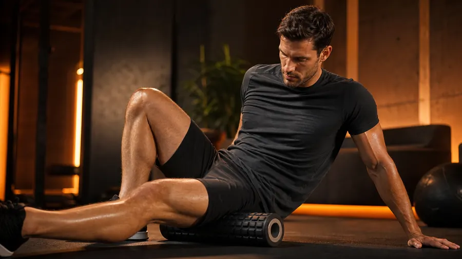 Advanced Fitness Techniques for Men | Train Hard Without Burning Out 4 Male athlete managing recovery after advanced strength training