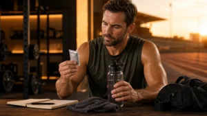 Athlete deciding whether electrolytes are needed after a sweaty workout