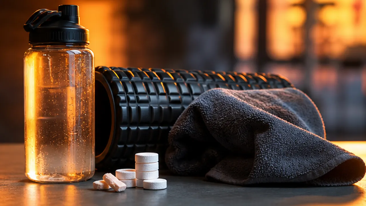 Hydration and recovery tools for men after training