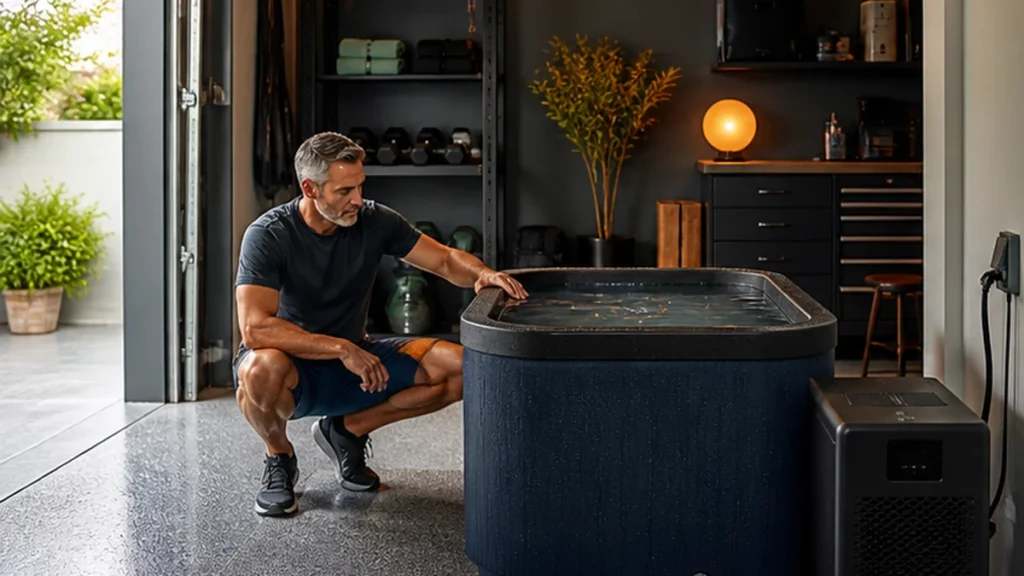 The best home plunge is the simplest sanitary system your room can safely support—not the coldest tub.