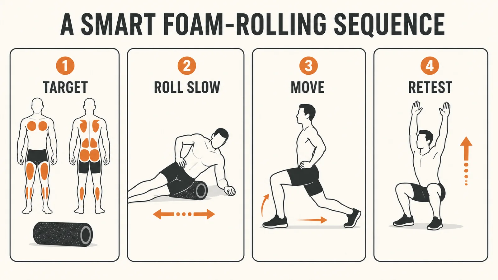 Foam Rollers | What They Help, What They Cannot Fix, and How to Use One 6 foam rollers decision infographic
