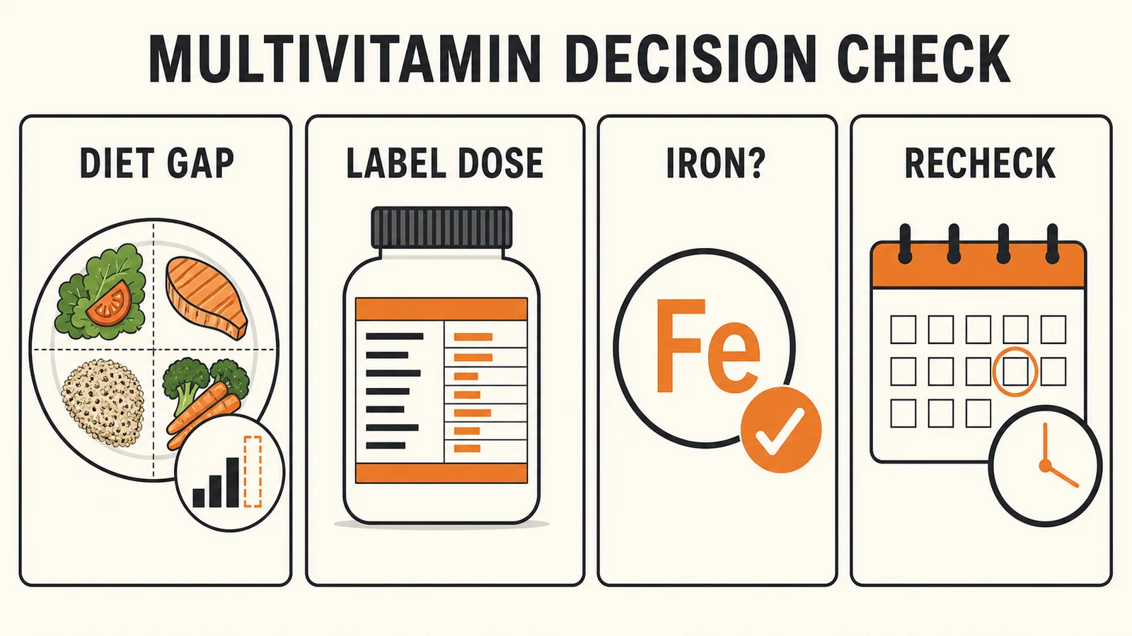 multivitamins for men decision infographic
