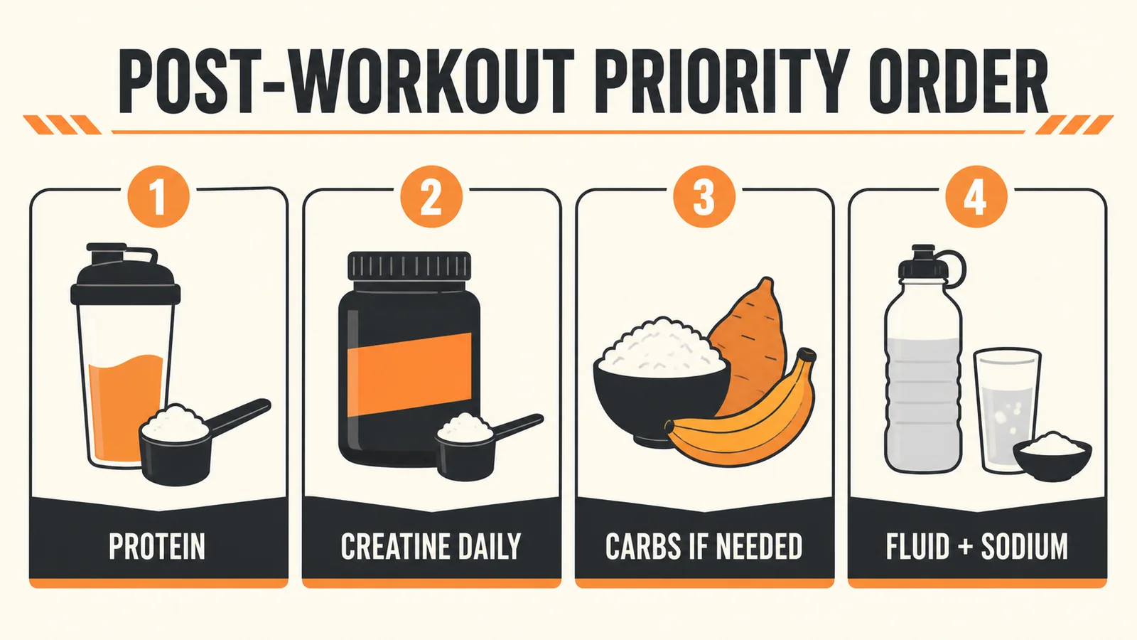post-workout supplements decision infographic