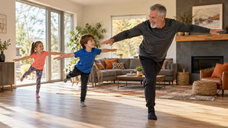 Family-Friendly Workouts | A Playful 15-Minute Session 2 Family-Friendly Workouts — illustrative training setting