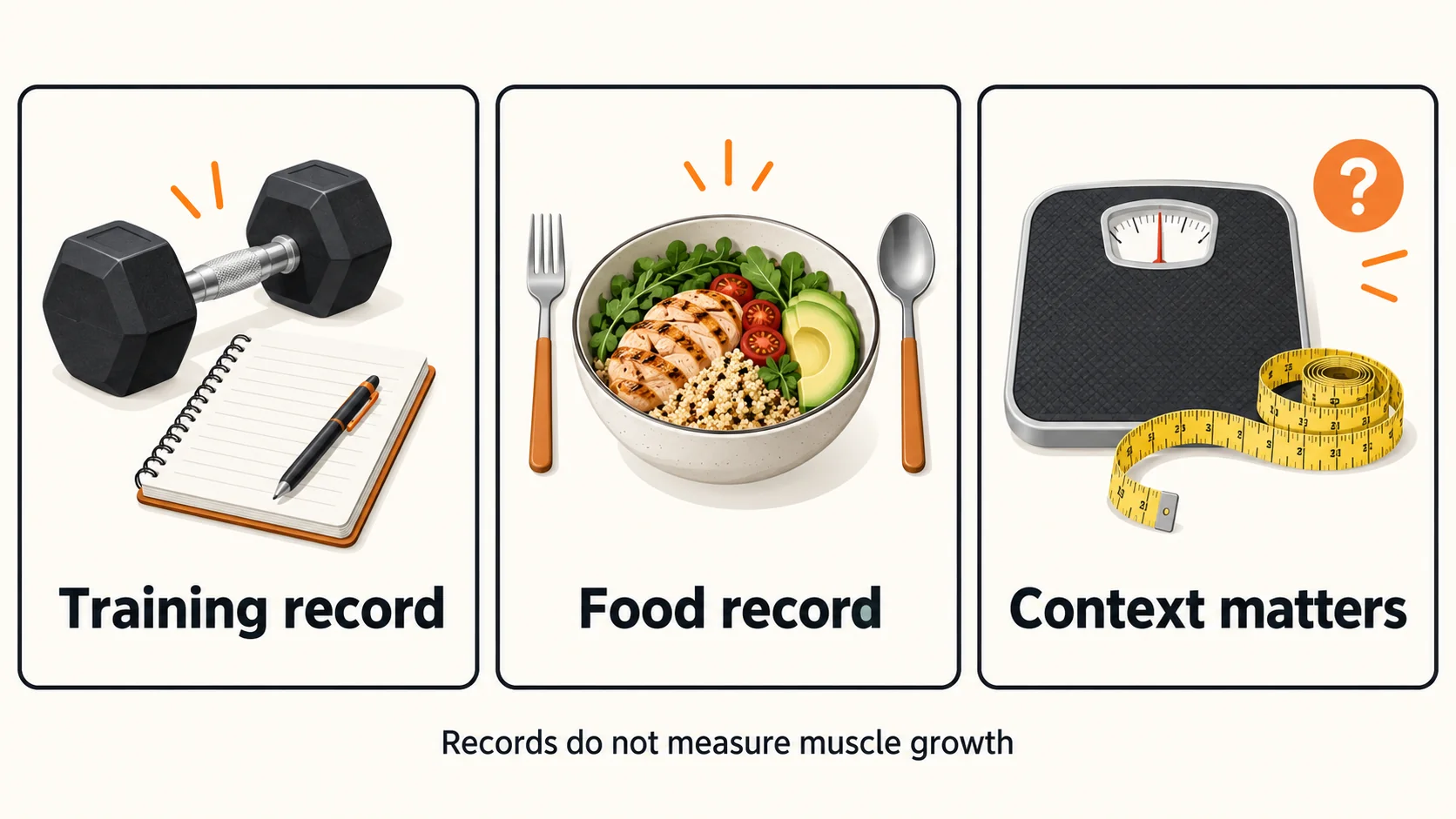 Build Muscle After 50 | Training, Food and Honest Progress Checks 3 Training record, food record and context matter when interpreting muscle-building observations.