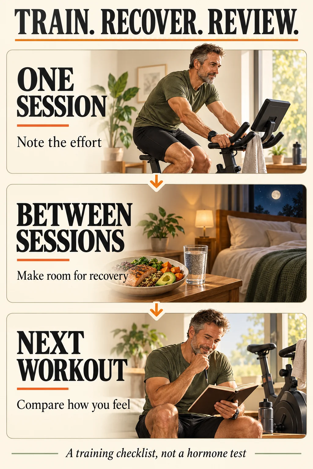 Cardio and Cortisol | What Rises, What Matters, and How to Recover 6 Training and recovery checklist: note the effort, make room for recovery, then compare the next workout with your usual pattern.
